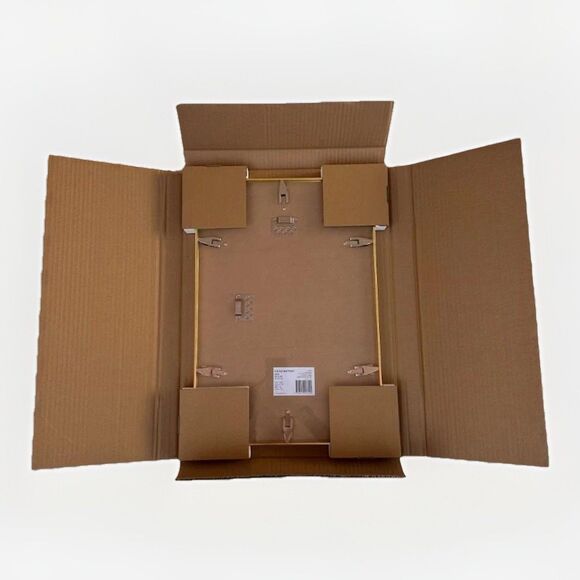 Vossington 13x19 Gold Picture Frame – Thin Modern Wall Mount, Craft Supply - Picture 6 of 9